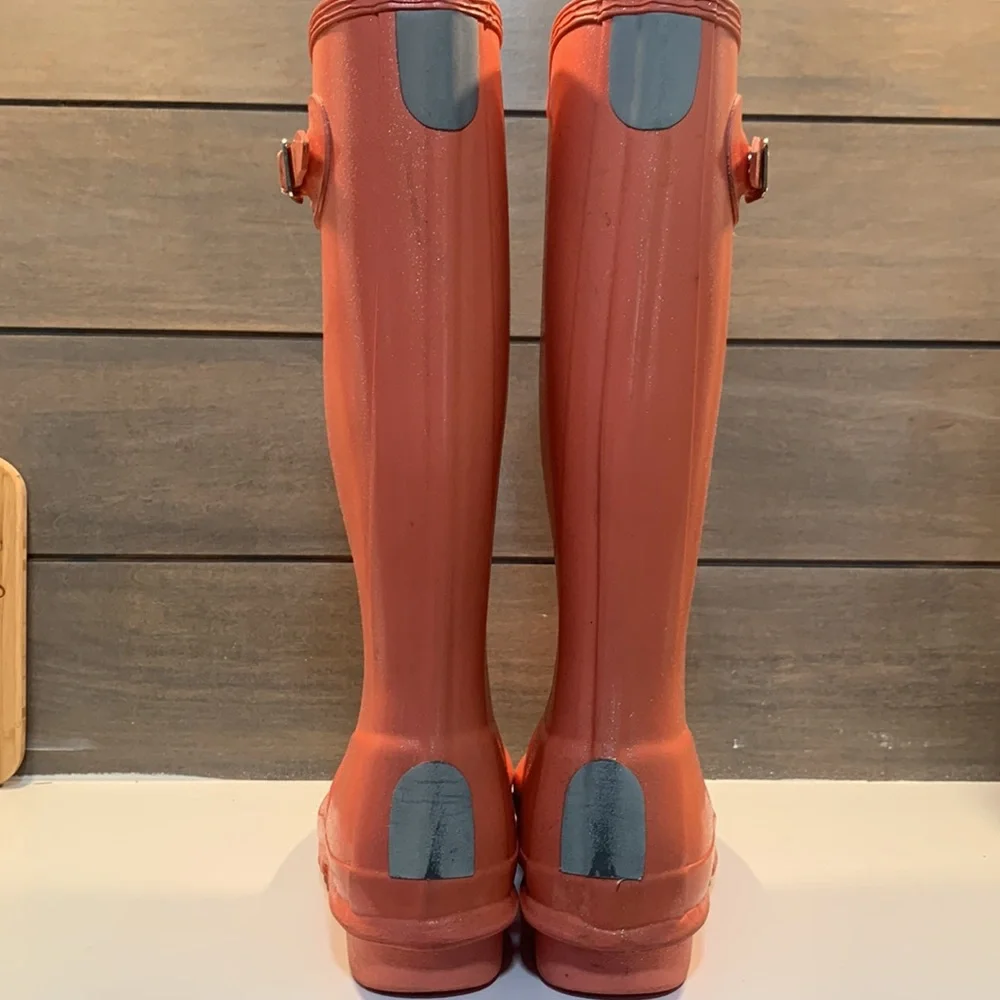 SOL!!! Hunter Boots Original Kids Starcloud Glitter Pink Size 5 Girls - Picture 6 of 8